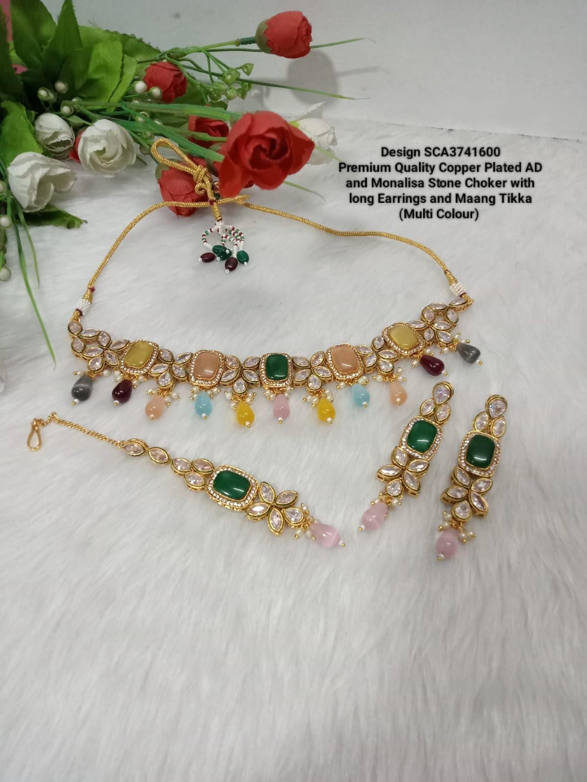 FIX PICTURES - MonaLisa beads & Kundan stone multiple sets Bridal and Semi Bridal