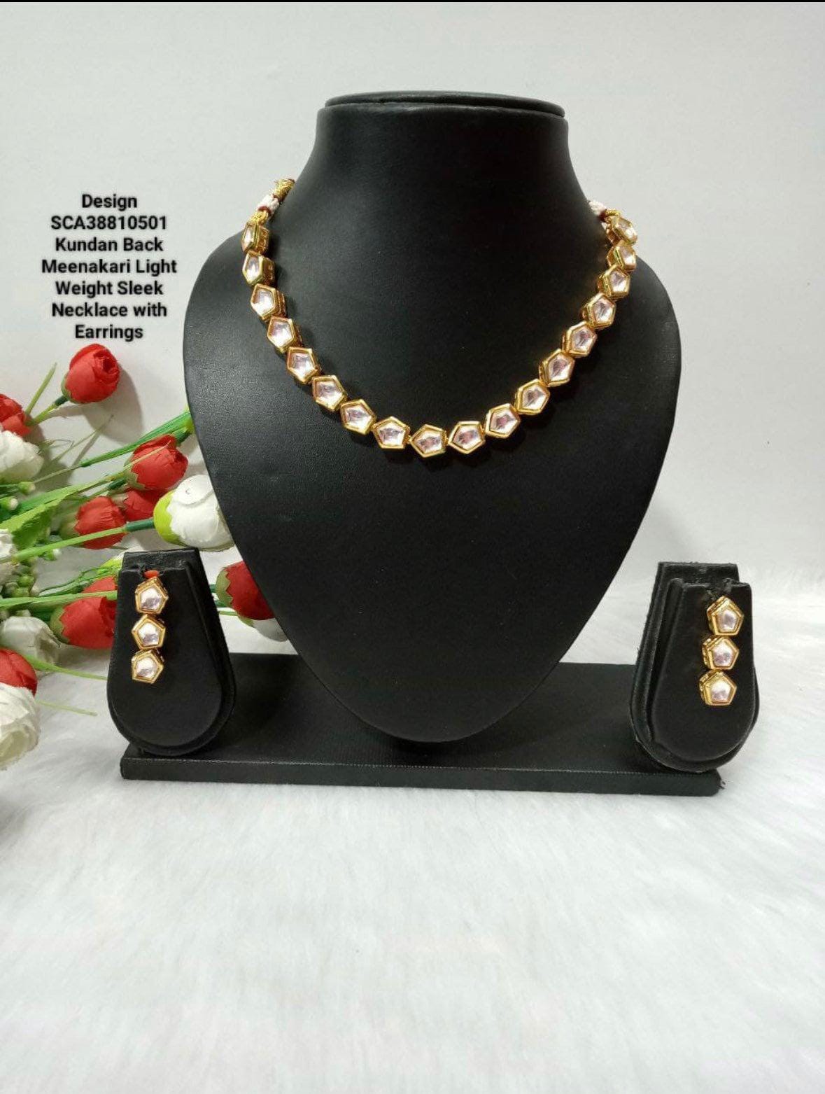 Kundan set - Single line necklace