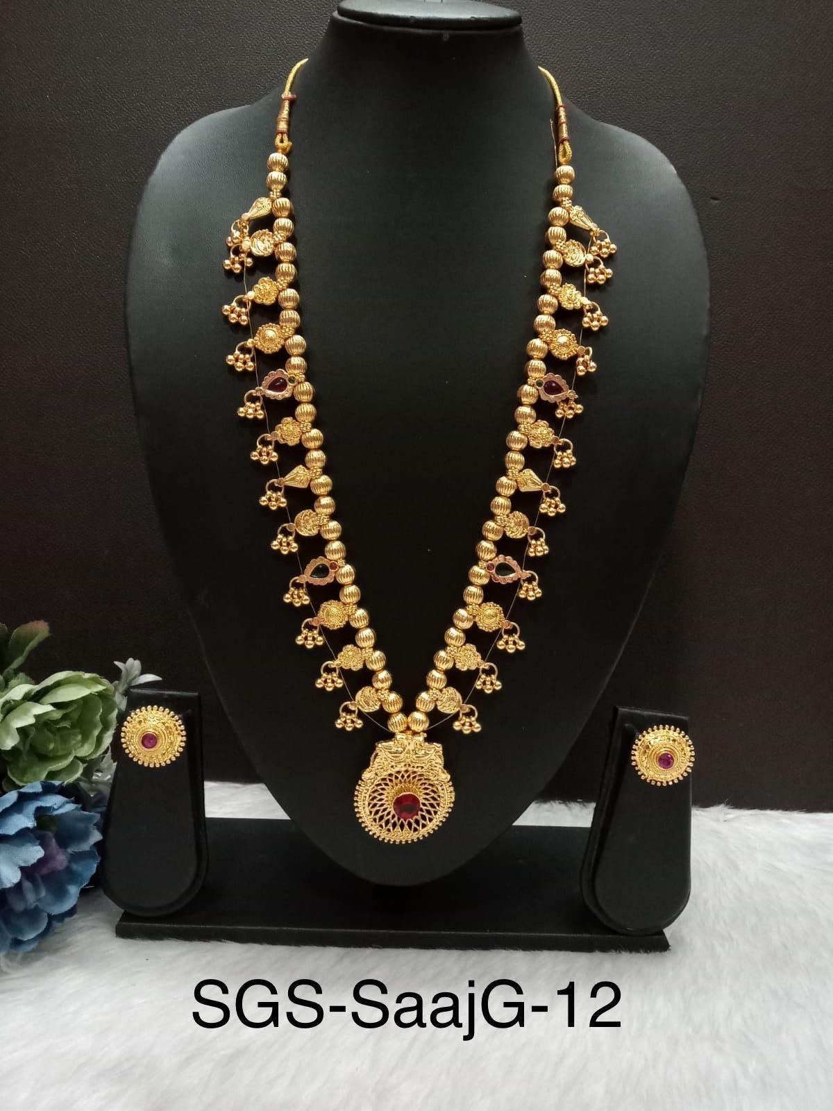 Kolhapuri Saaj set Golden plated -Multiple Variations *New Stock added*