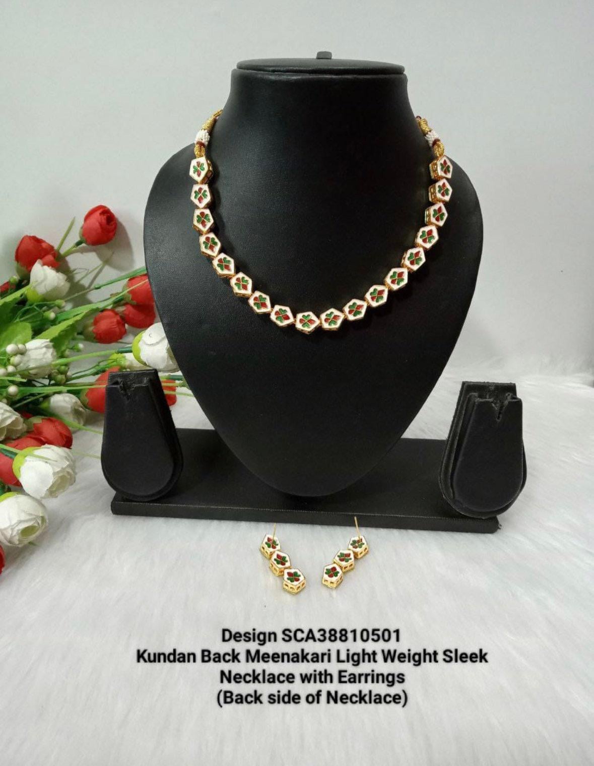 Kundan set - Single line necklace