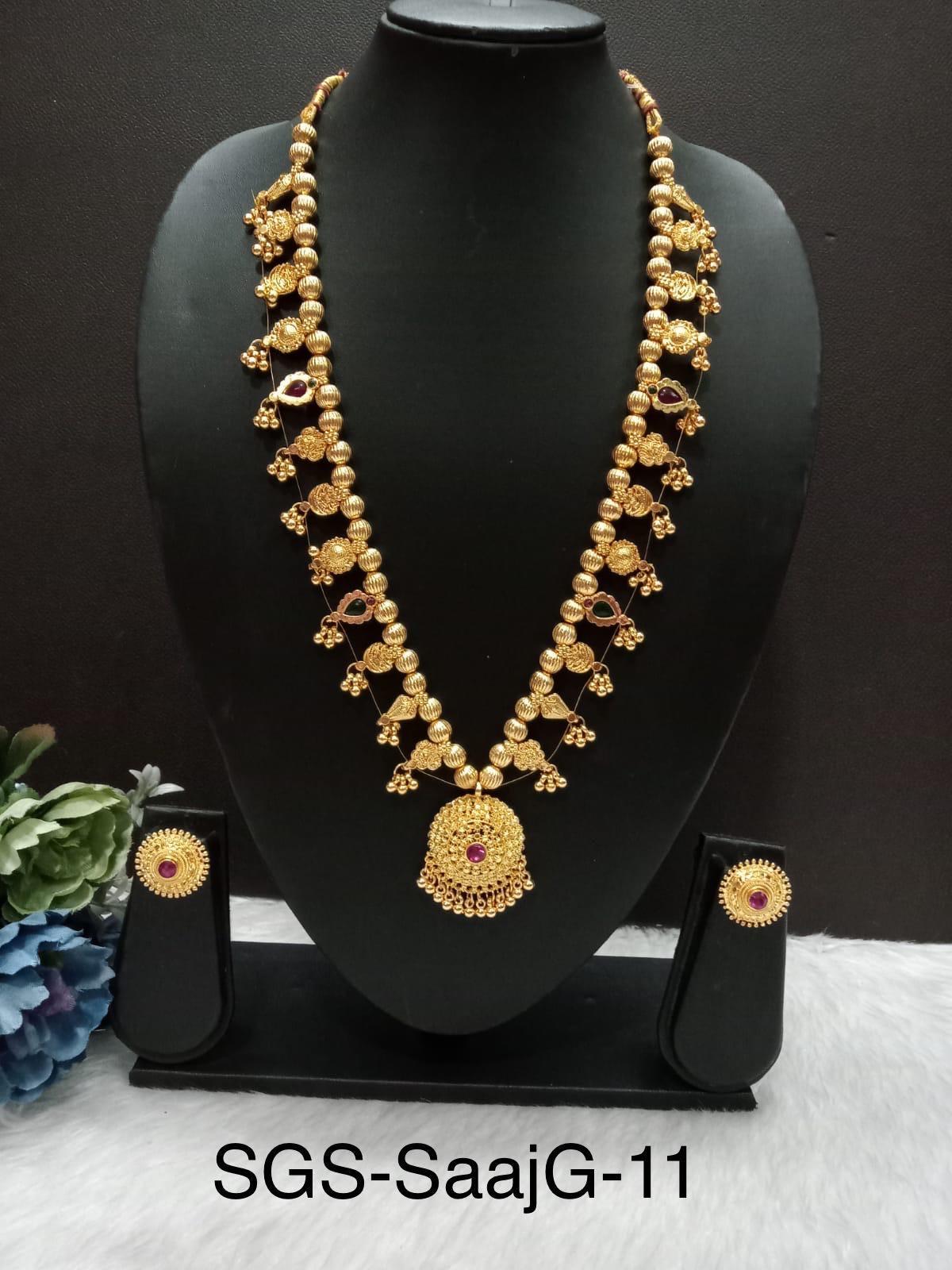Kolhapuri Saaj set Golden plated -Multiple Variations *New Stock added*