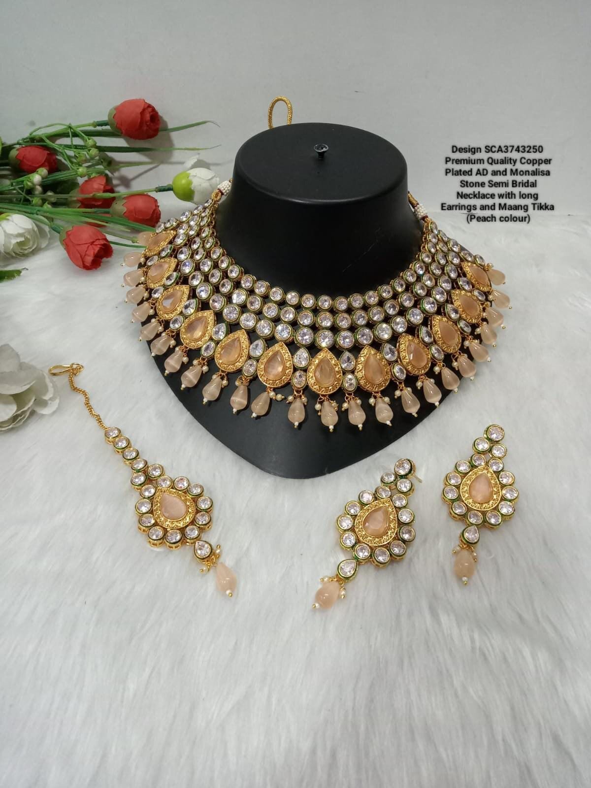 FIX PICTURES - MonaLisa beads & Kundan stone multiple sets Bridal and Semi Bridal