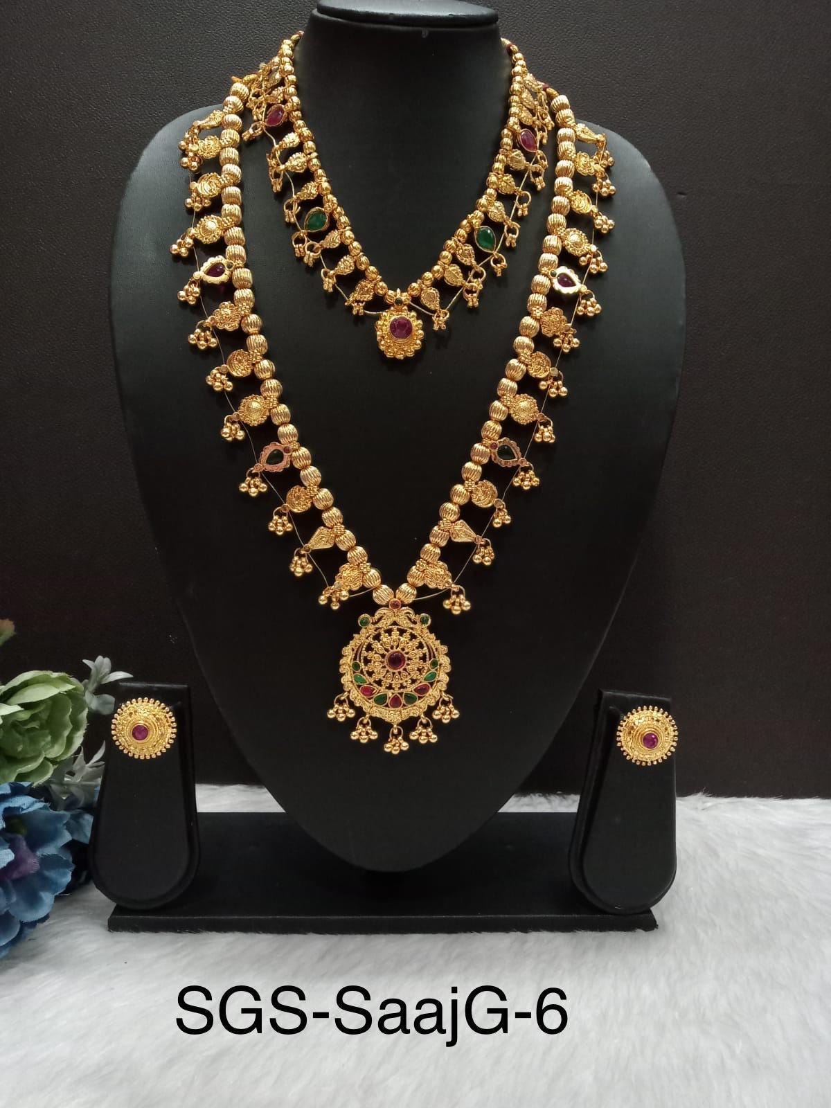 Kolhapuri Saaj set Golden plated -Multiple Variations *New Stock added*