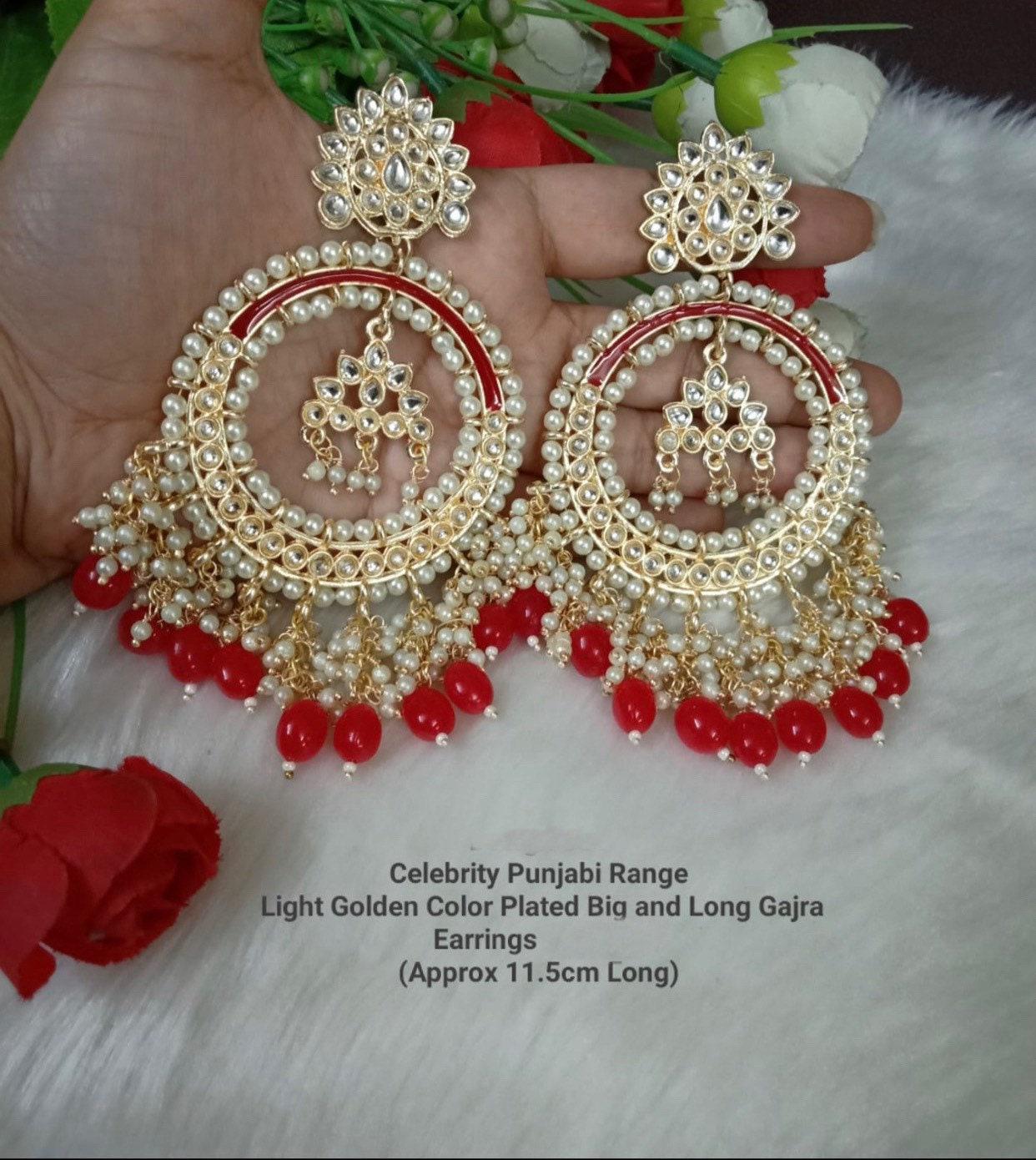 Long Bollywood style Jhumka