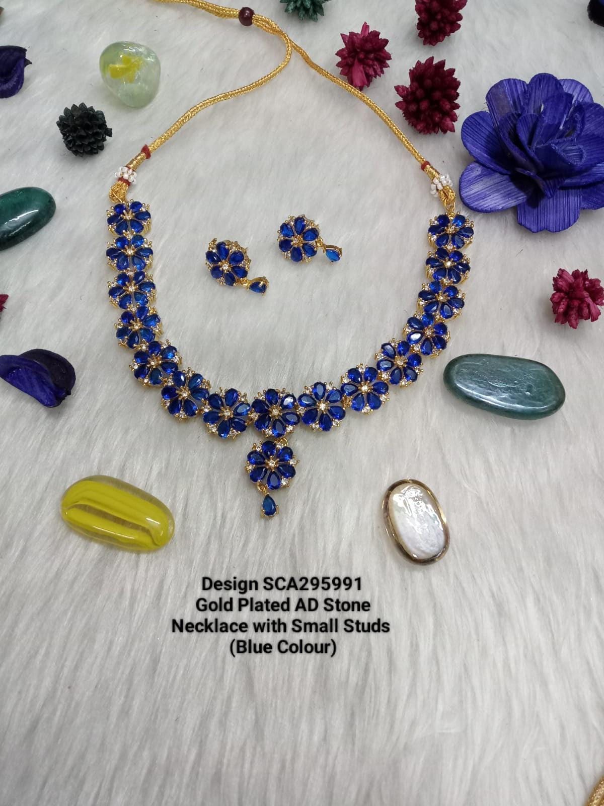 Flower beaded necklace set