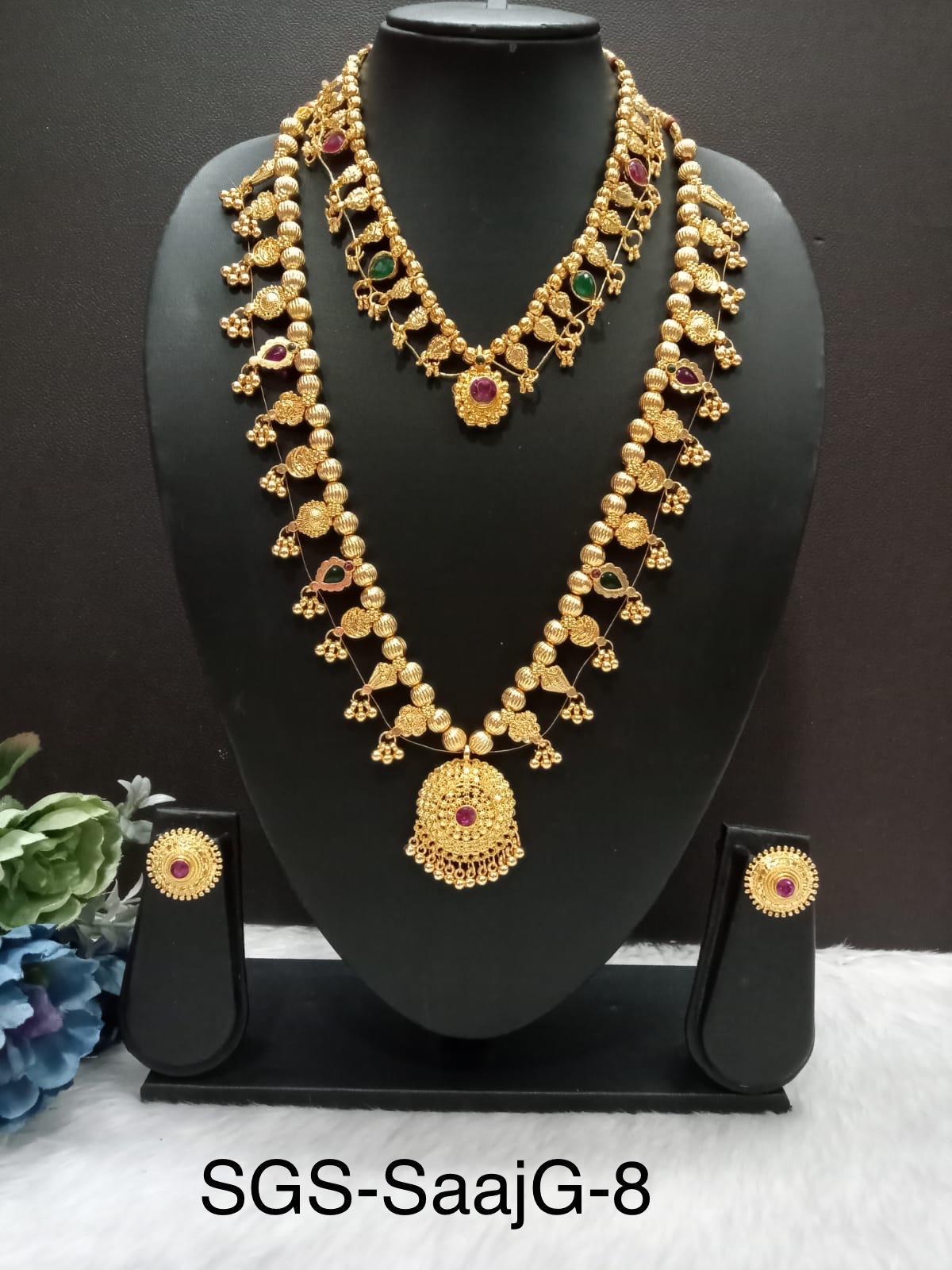 Kolhapuri Saaj set Golden plated -Multiple Variations *New Stock added*