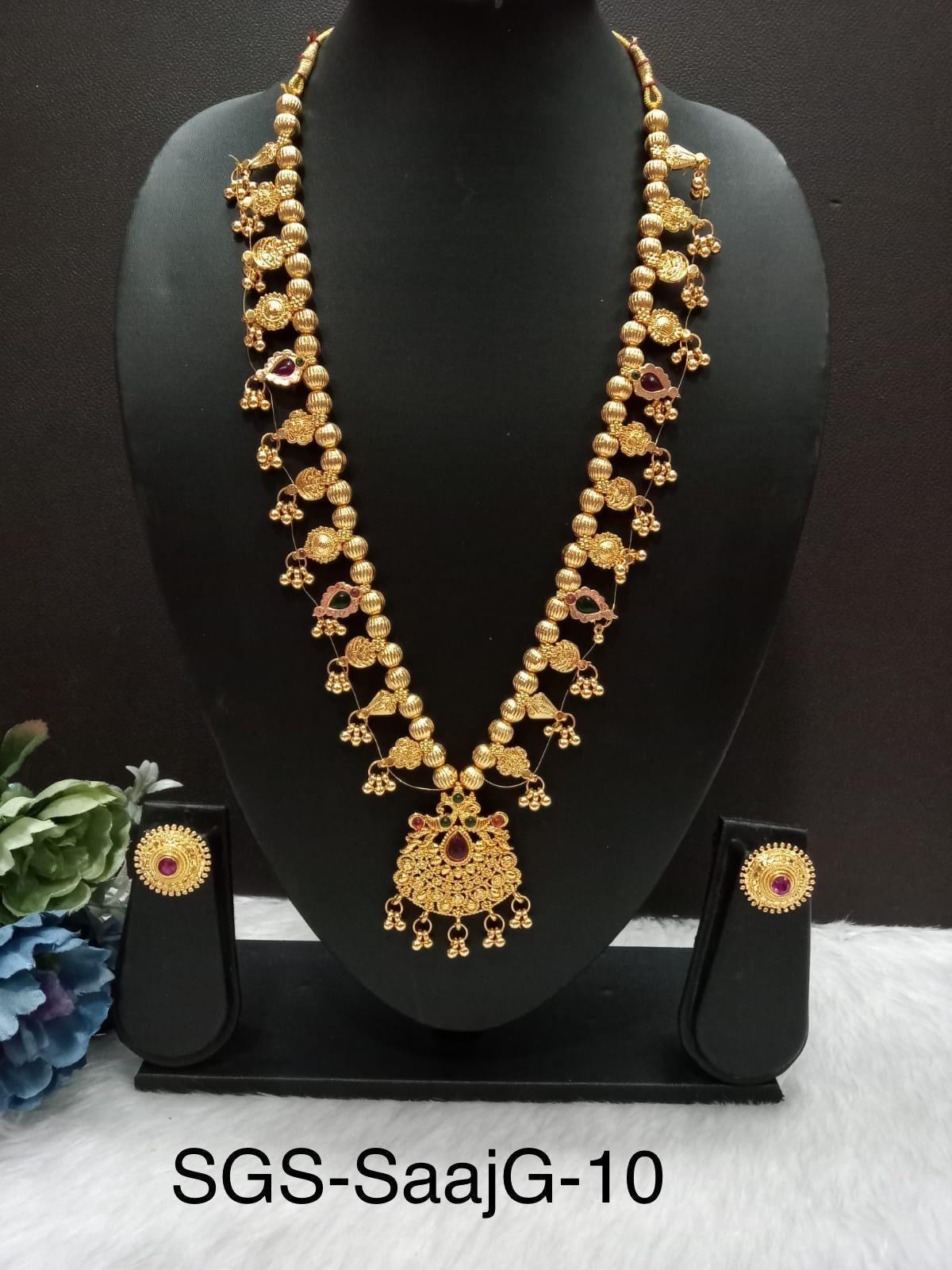 Kolhapuri Saaj set Golden plated -Multiple Variations *New Stock added*