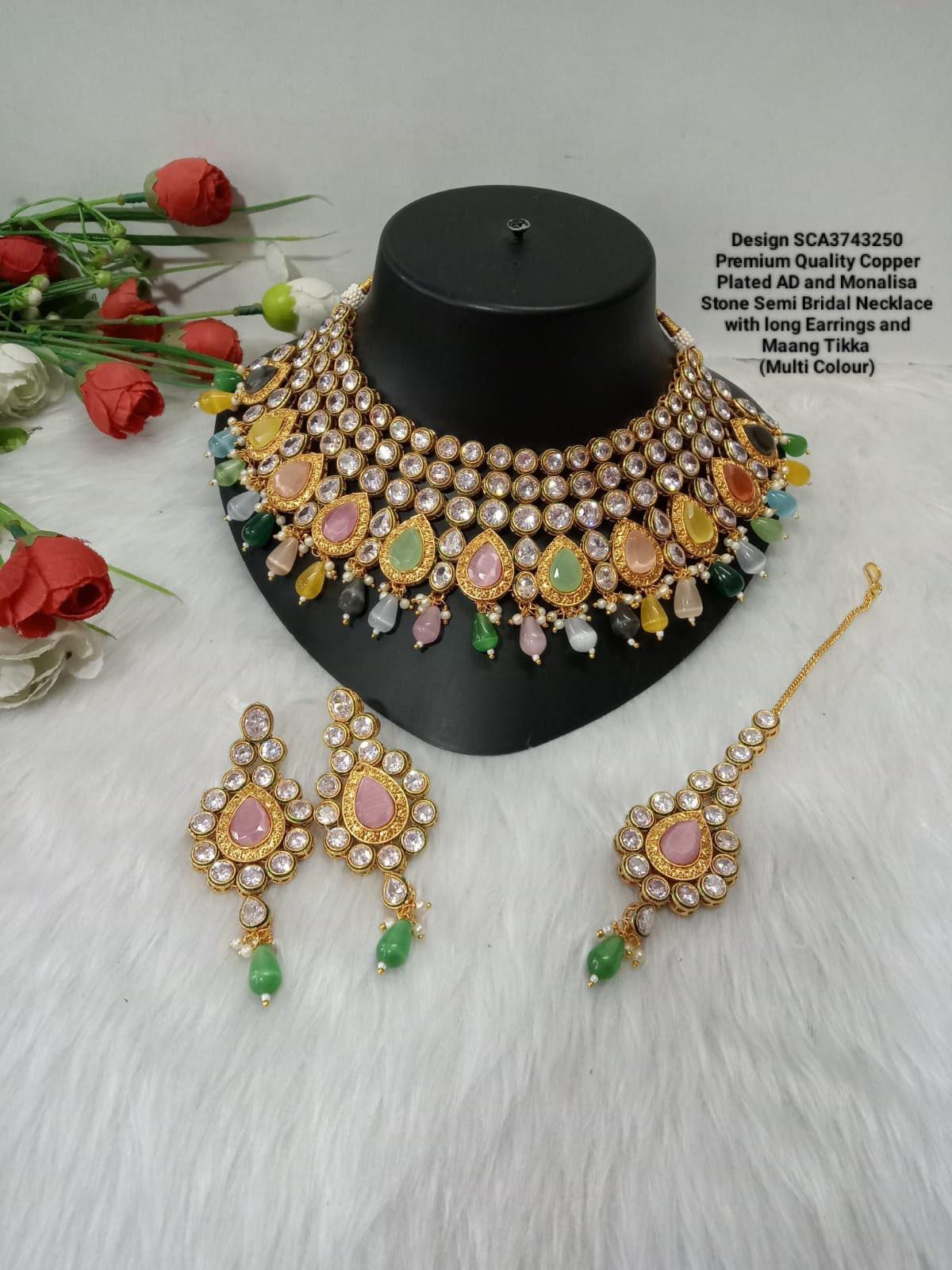 FIX PICTURES - MonaLisa beads & Kundan stone multiple sets Bridal and Semi Bridal