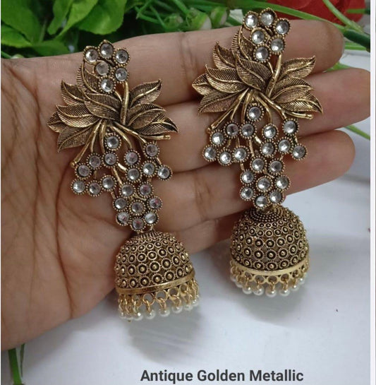 Most popular Antique Golden Metallic Jhumka