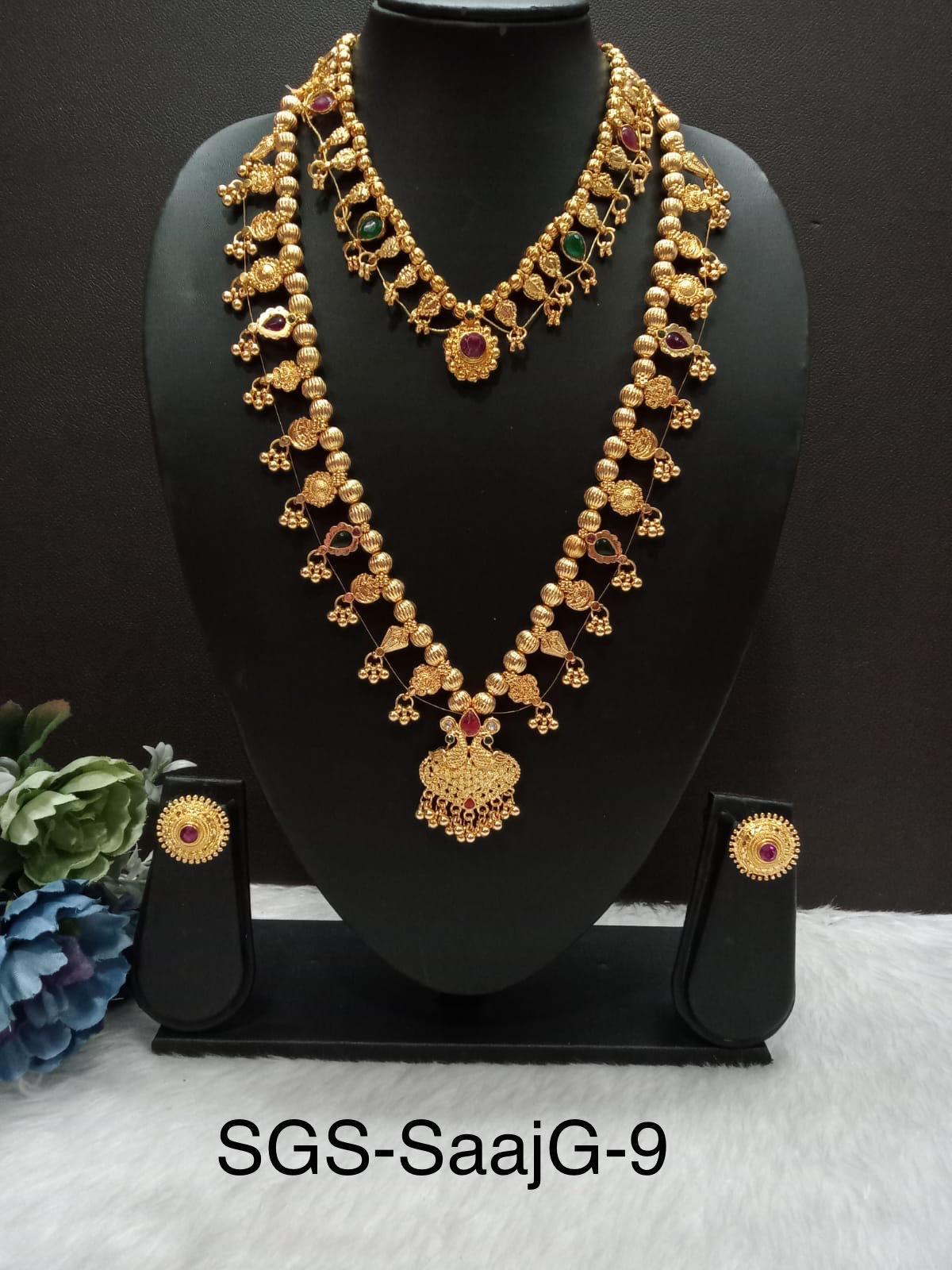 Kolhapuri Saaj set Golden plated -Multiple Variations *New Stock added*